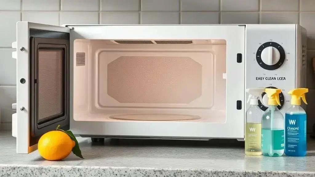 Como Limpar Micro-ondas: 5 Métodos Rápidos e Eficazes [Sem Esfregar]
