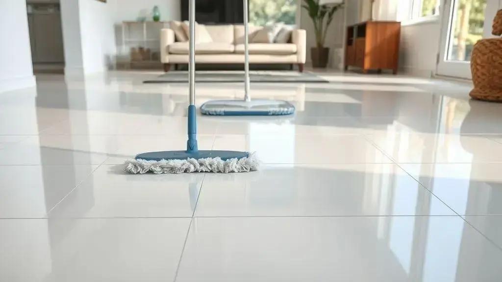 Como Limpar Piso de Cerâmica e Porcelanato: Guia Definitivo [Brilho Profissional]