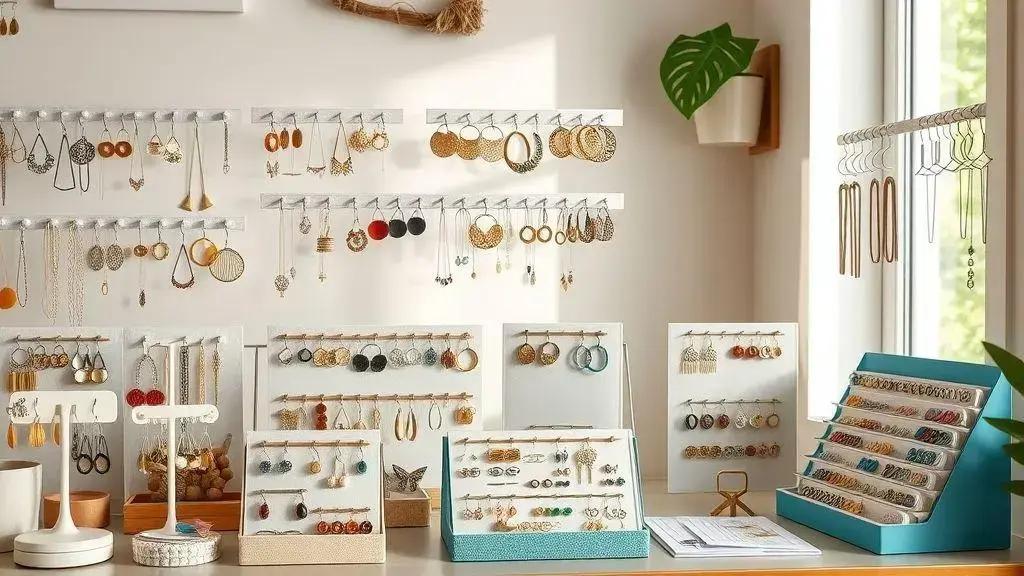 Como Organizar Brincos: 15 Ideias Criativas Para Nunca Mais Perder [DIY + Comprados]